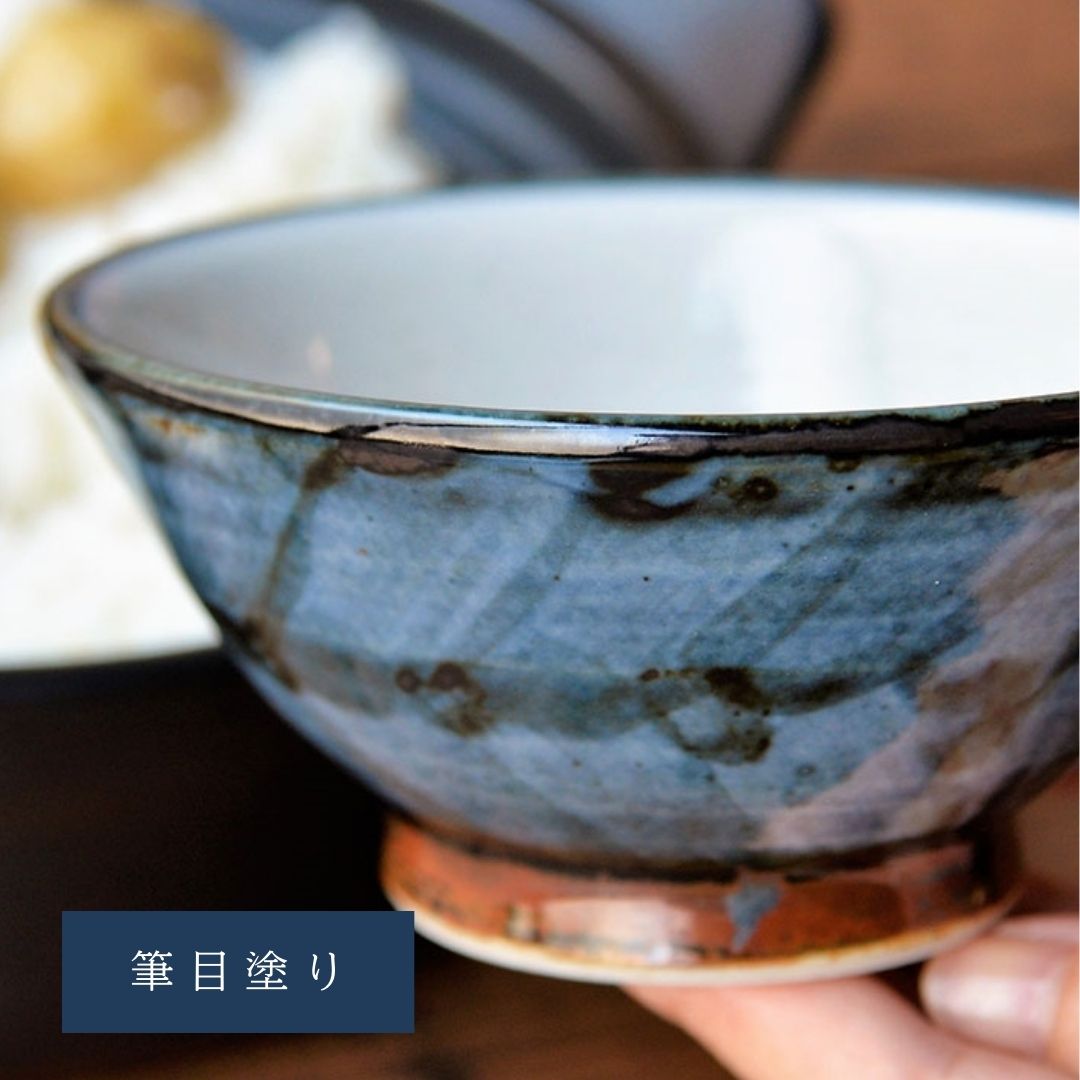 京丹波の焼き物 西堀志伸さんのお茶碗（筆目）