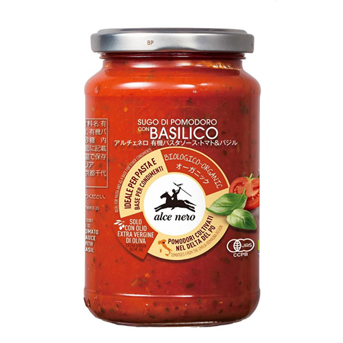 【アルチェネロ】有機パスタソース・トマト＆バジル 350g 2本（常温品）