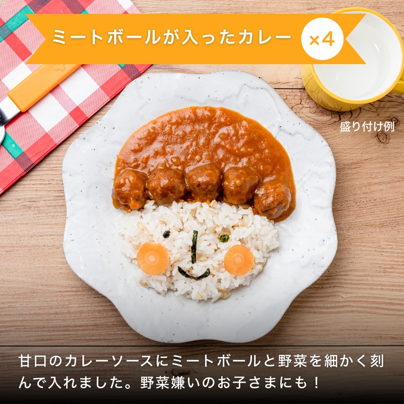 おイシイ こども福袋 カレー 無添加調理 ミートボール