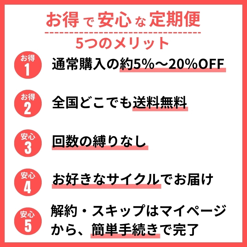 定期購入 サイクル スキップ 解約
