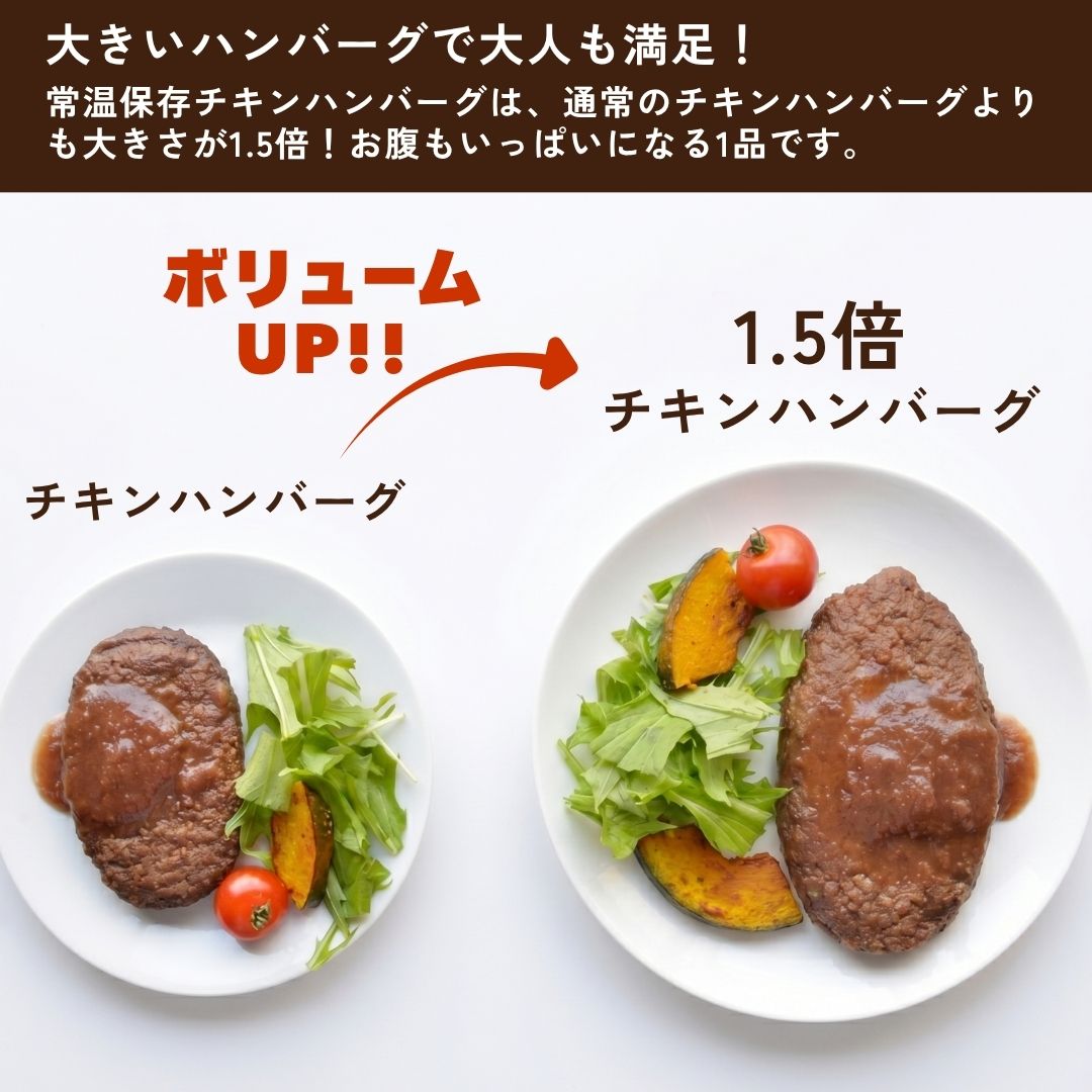 【非常食にも】常温保存チキンハンバーグ 50袋 通販