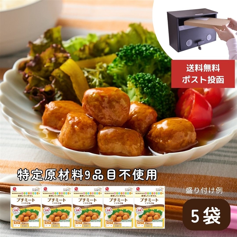 いっしょがいいねプチミート(てりやき) 石井食品 食物アレルギー配慮
