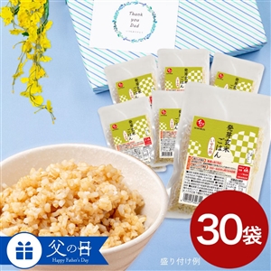 【父の日/送料無料】発芽玄米ごはん （170ｇ） 30袋（父の日包装・カードあり/常温品）＿