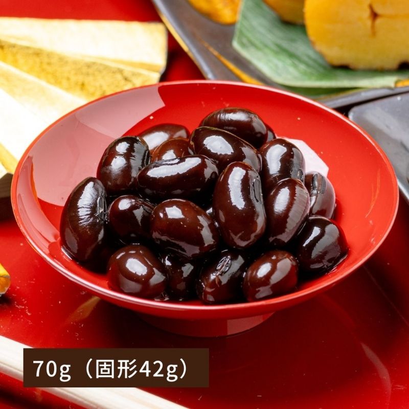 【12月23日からお届け】丹波篠山市産黒豆煮70g(冷蔵品)|お歳暮・おせち料理に_*