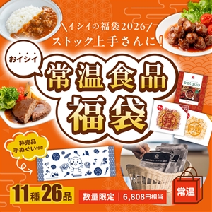 【福袋2026/送料無料】おイシイ 常温食品福袋（11種26品/常温品）＿