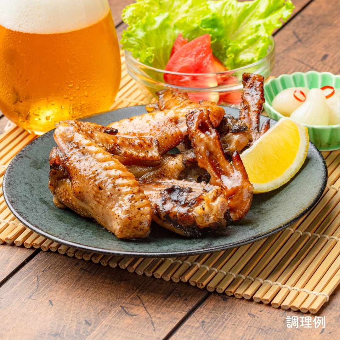 日向屋 こだわり国産鶏手羽塩焼 350g（常温品）