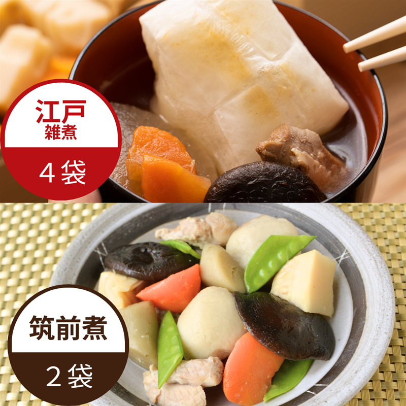 筑前煮と江戸雑煮セット（2種 計6袋） | 石井食品のお歳暮・冬ギフト通販 2024