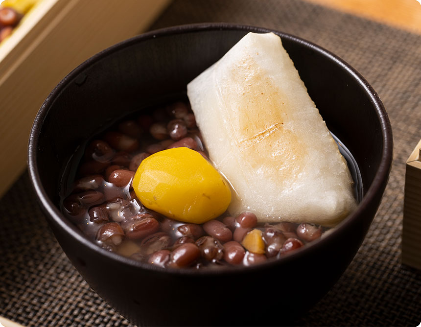 北海道産小豆の栗入り汁粉 2袋セット（餅なし）｜無添加調理 イシイのおせち料理 2023