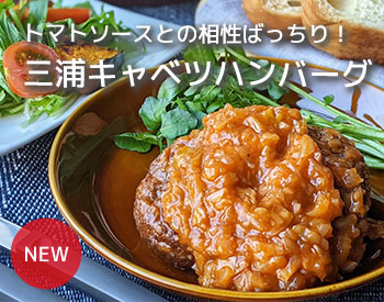 三浦キャベツハンバーグトマトソース｜無添加調理｜石井食品公式通販