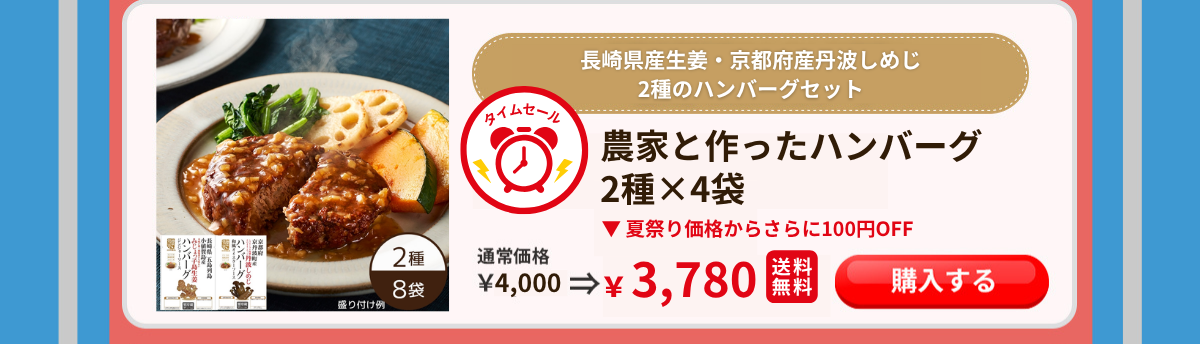農家と作ったハンバーグセット 石井食品 イシイ